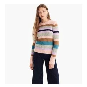 J. Crew Point Sur Alpaca Merino Striped Sweater